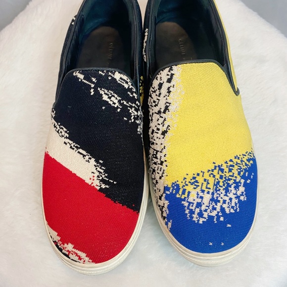 Celine Tartan Multicolor Skate Slip On Sneakers - Picture 4 of 8